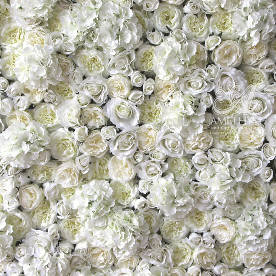 All White Flower Wall click for prices >>